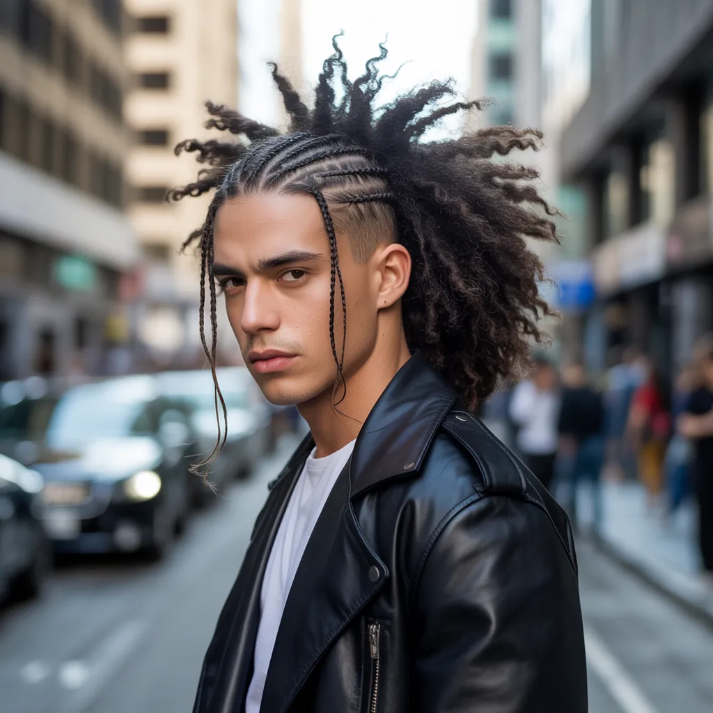 Braids in Front Curly Hair in Back: The Modern Men’s Hairstyle Guide