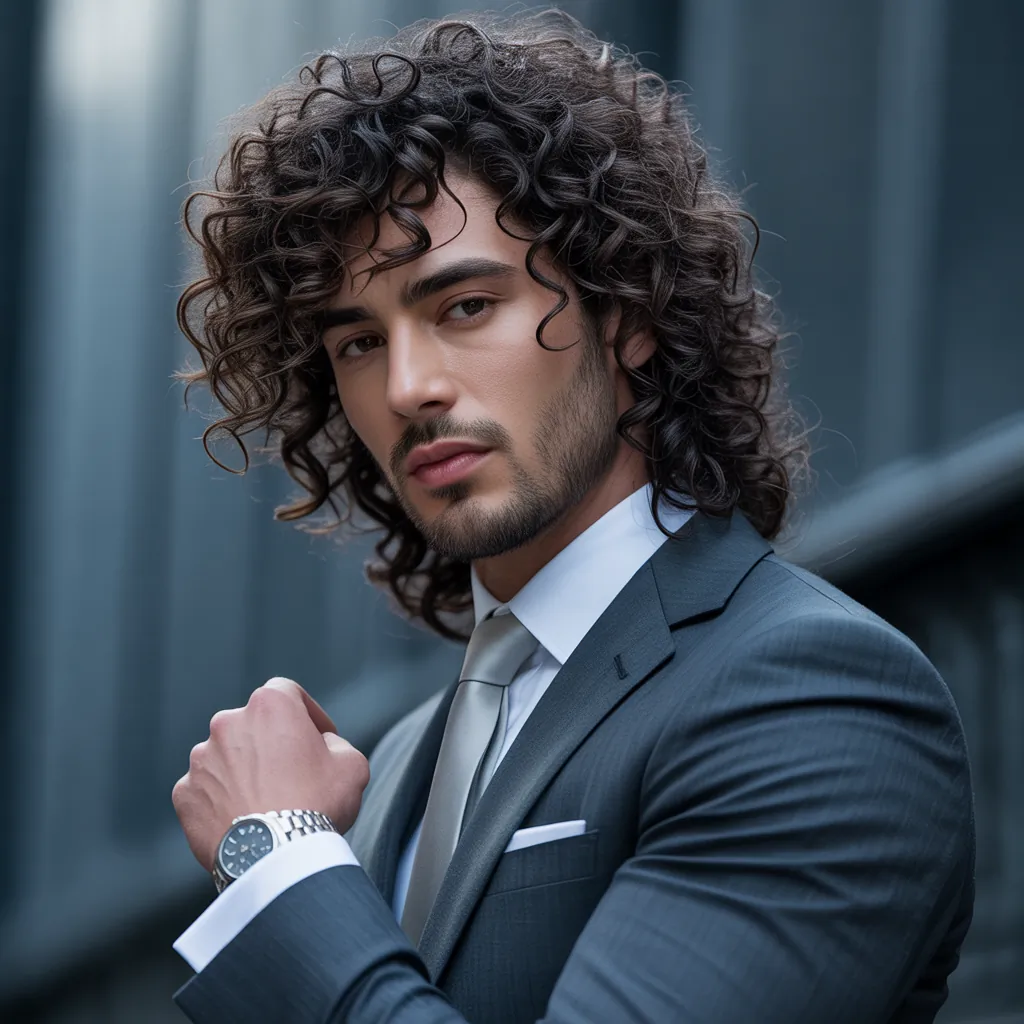 Curly Hair Hairstyles: Stylish Looks, Grooming Tips & Outfit Ideas for Men
