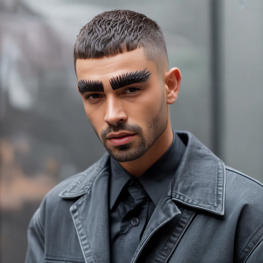 Mens Hairstyles For Thick Eyebrows