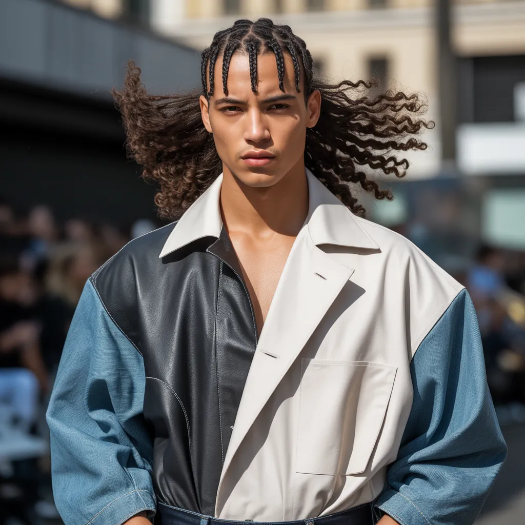 Braids in Front Curly Hair in Back: The Modern Men’s Style Guide