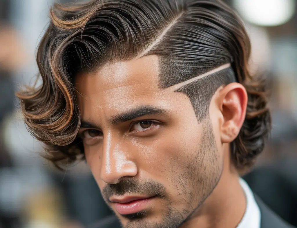 Flow Haircut With Side Part Ideas