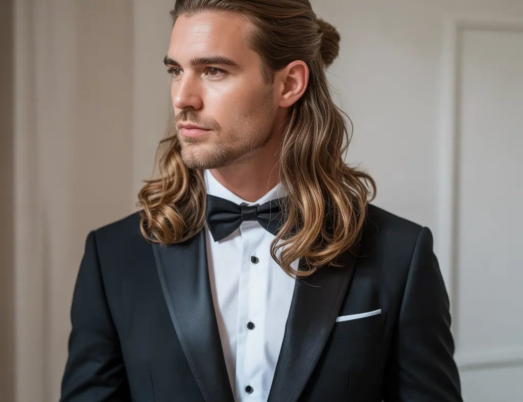 Grooms Hairstyles for Long Hair: Stylish Wedding-Ready Looks