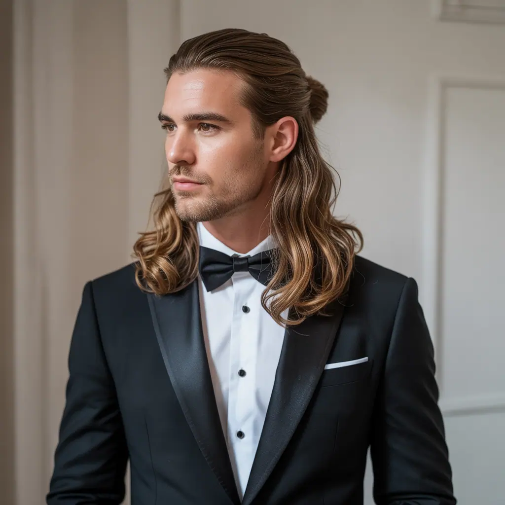 Grooms Hairstyles for Long Hair: Stylish Wedding-Ready Looks