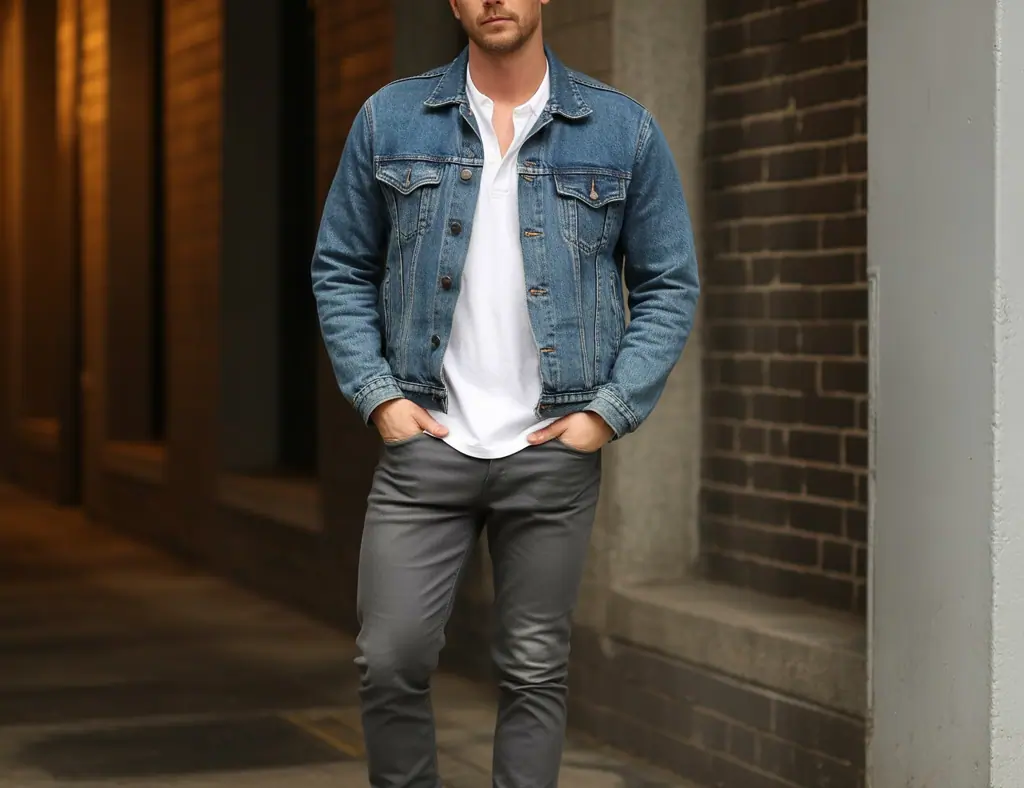 Jean Jacket Outfits Men