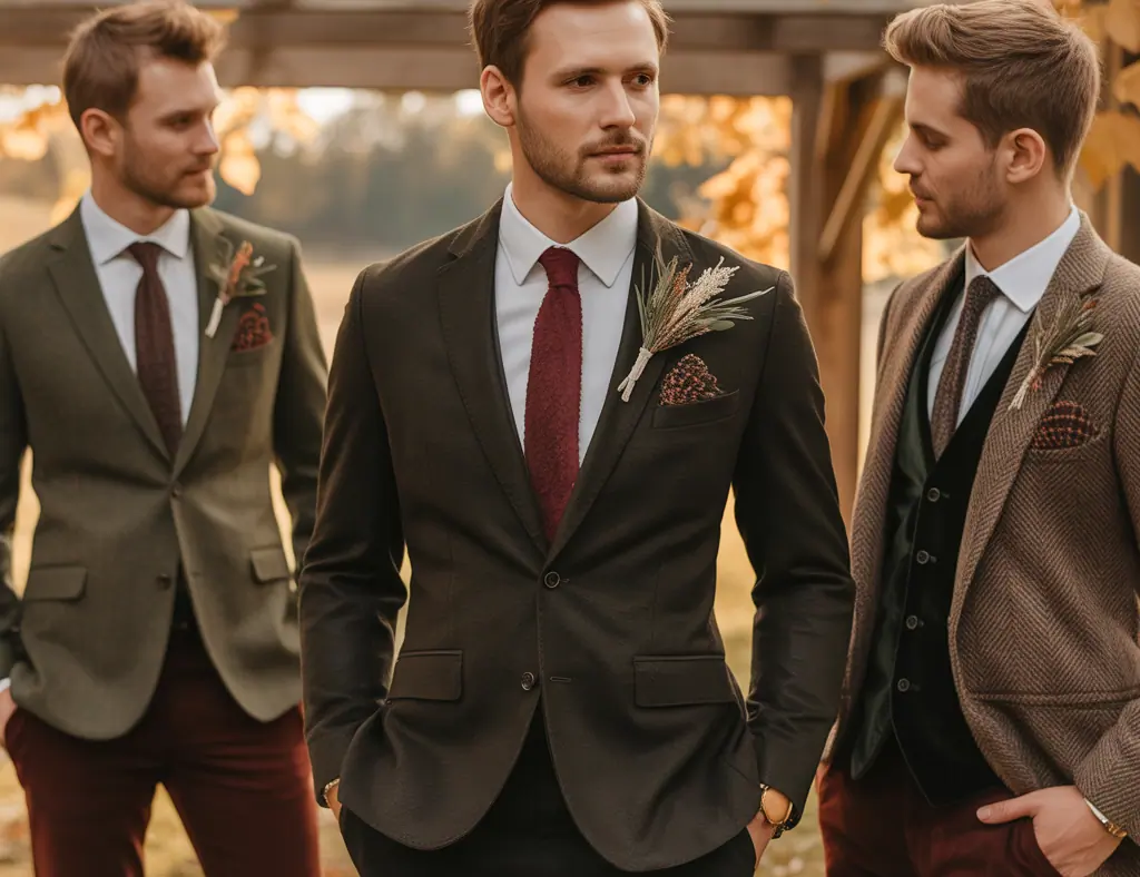 Mens Fall Wedding Outfit Ideas: Stylish Looks for Autumn Weddings