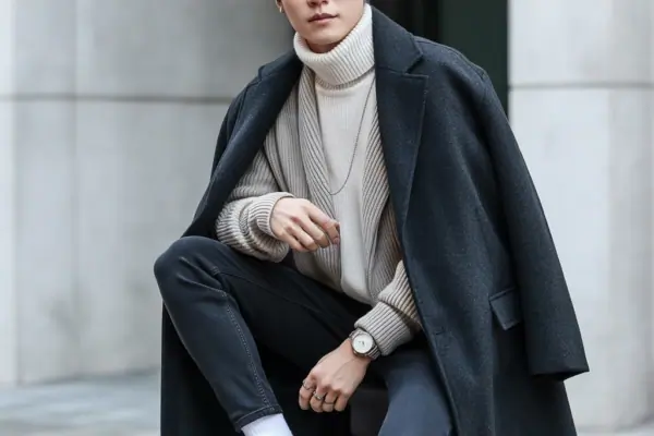 Trending Korean Mens Winter Outfit Ideas