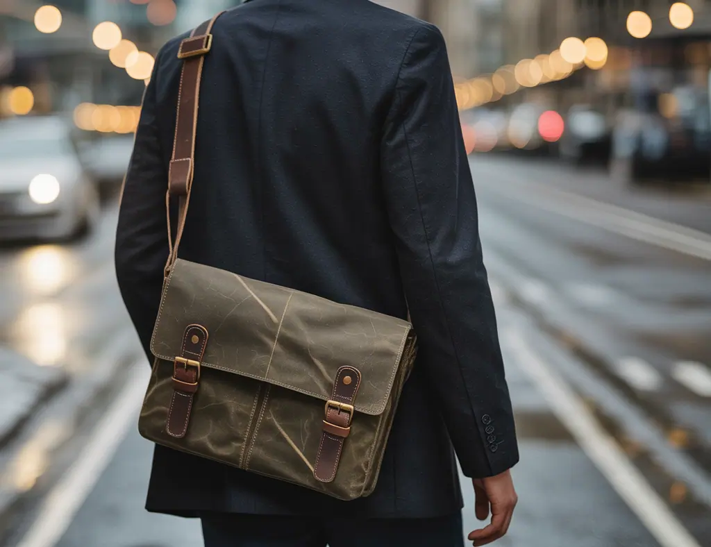 Waxed Canvas Messenger Bags