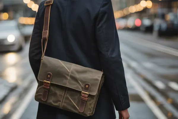 Waxed Canvas Messenger Bags