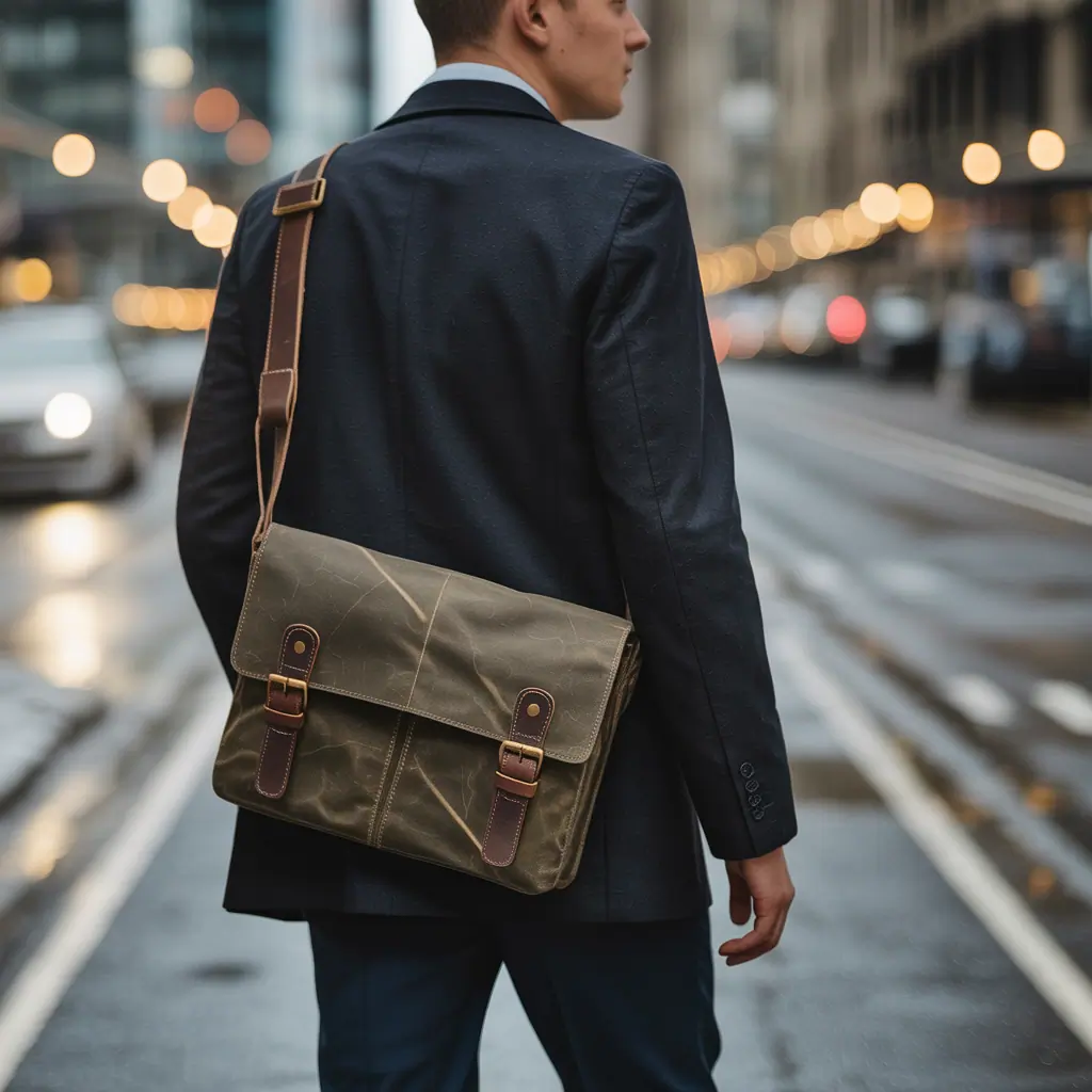 Waxed Canvas Messenger Bags