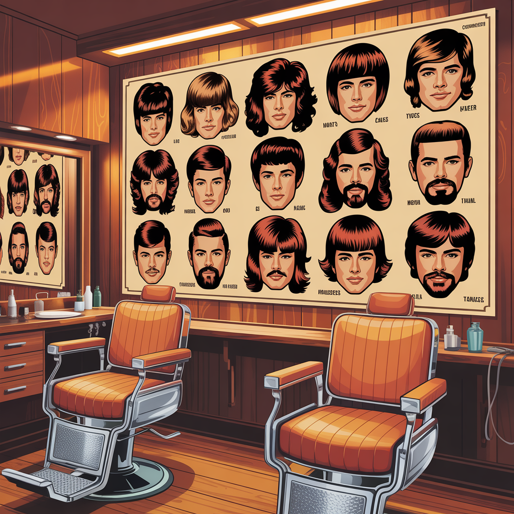 1970s Barbershop Chart: The Ultimate Guide to Retro Men’s Hair & Style