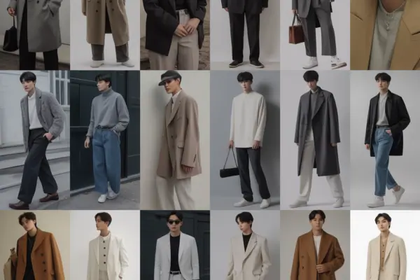 20 Korean Mens Fashion Outfit Ideas in Early Winter