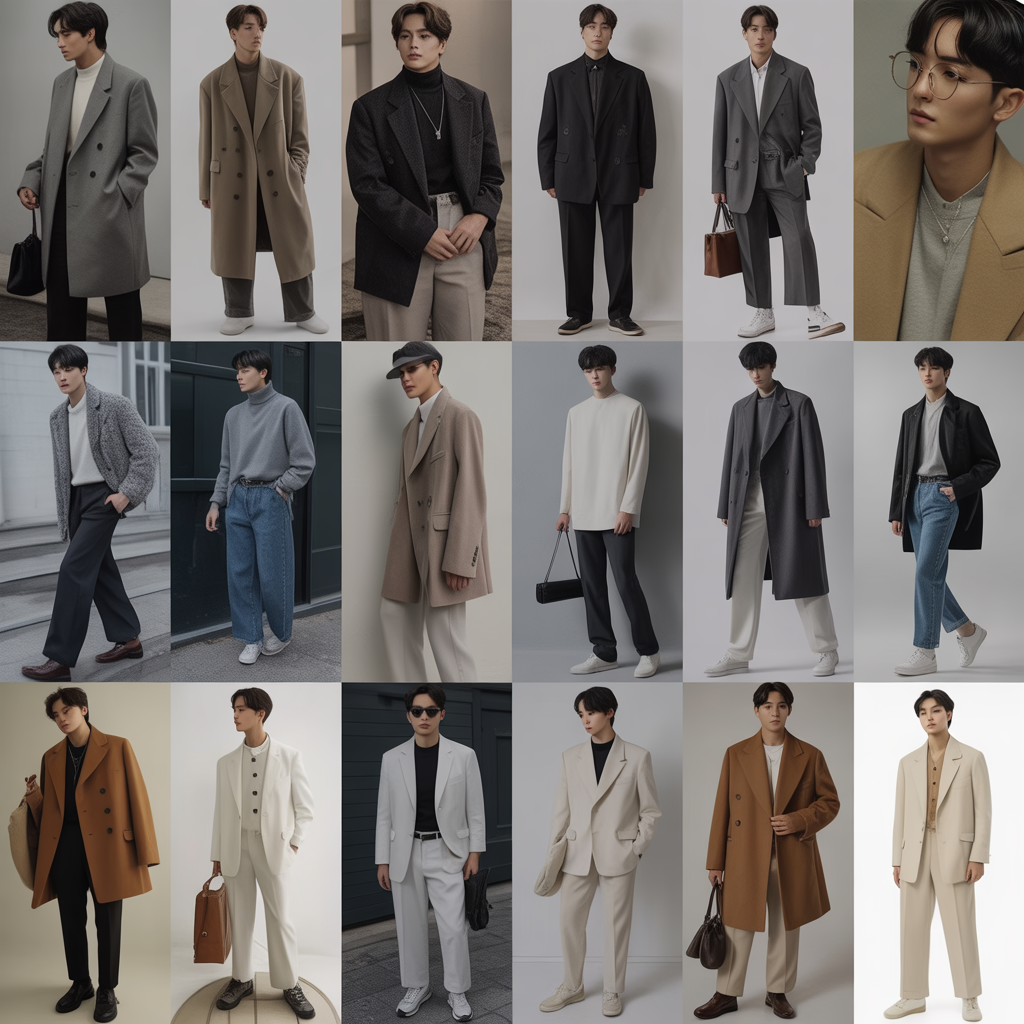 20 Korean Mens Fashion Outfit Ideas in Early Winter