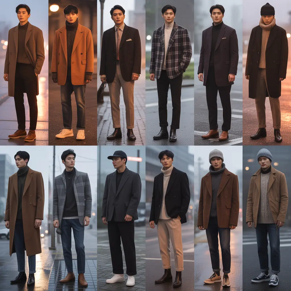 20 Korean Mens Fashion Outfit Ideas in Late Fall