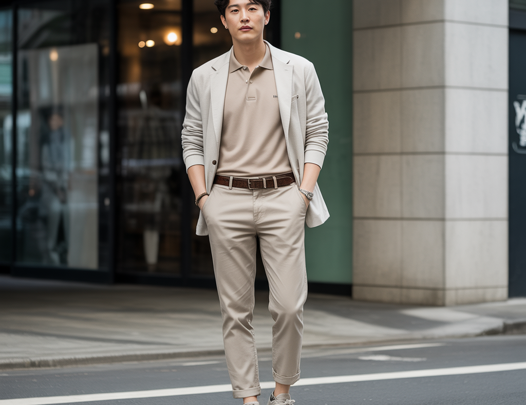 How to Wear a Polo Shirt Like Korean Men — Clean, Sharp, Effortless