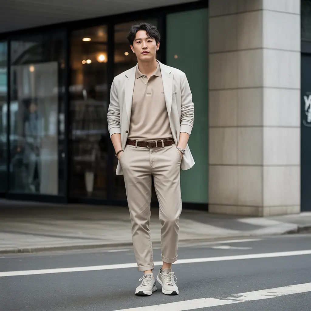 How to Wear a Polo Shirt Like Korean Men — Clean, Sharp, Effortless