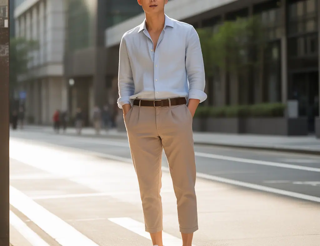 How to Wear Ankle Pants in Summer Like Korean Men — Stylish & Practical Guide