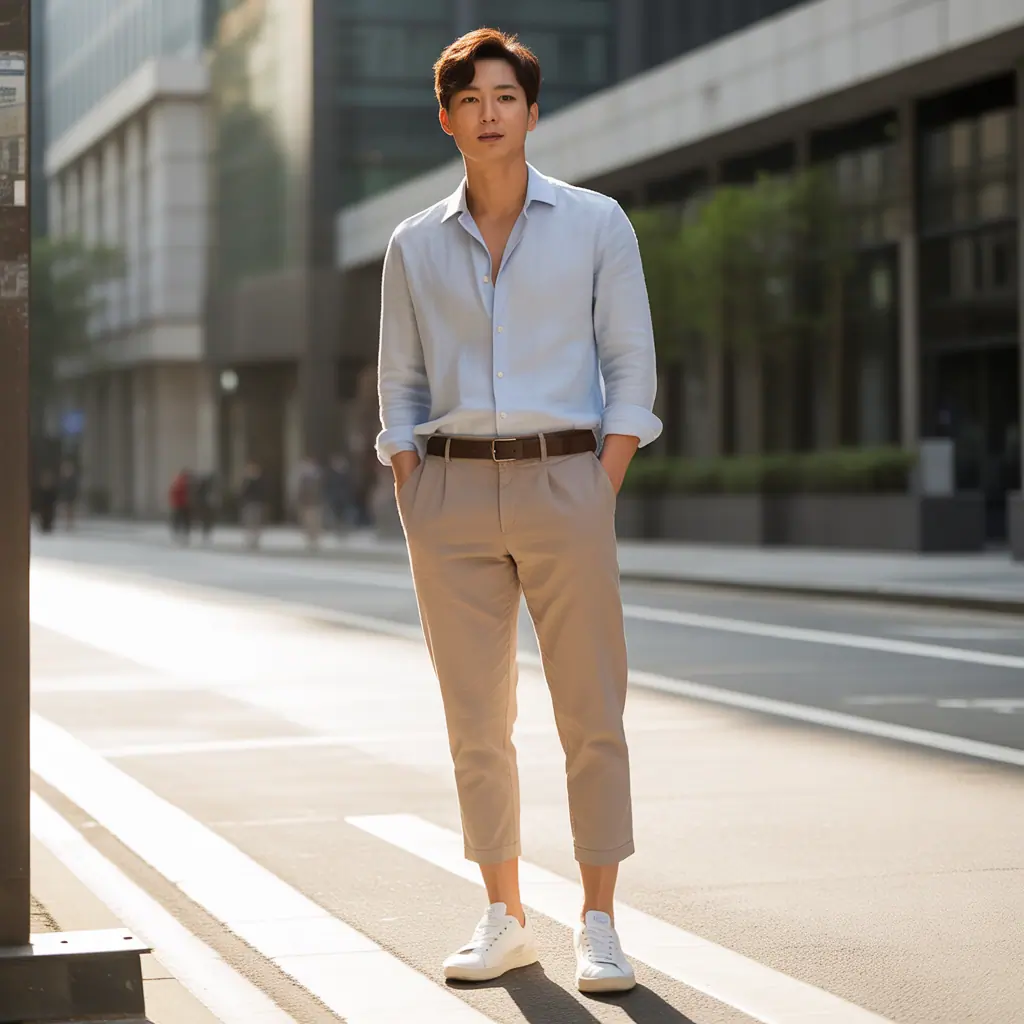 How to Wear Ankle Pants in Summer Like Korean Men — Stylish & Practical Guide