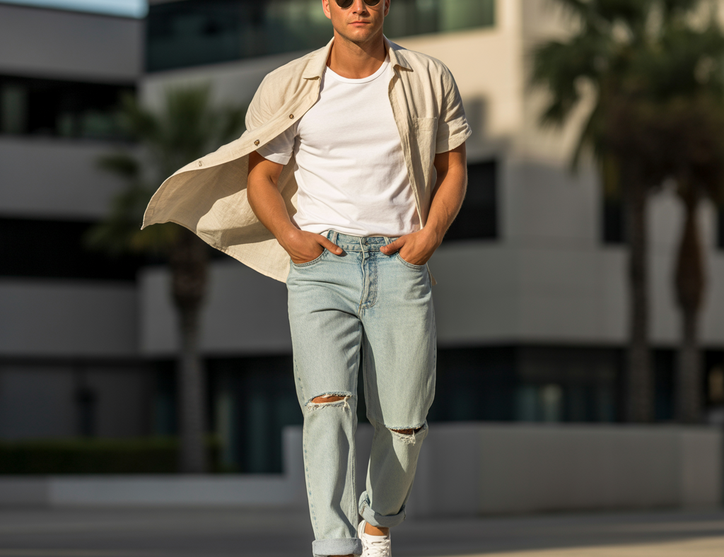 How to Wear Ripped Jeans in Summer — Practical Men’s Styling Tips