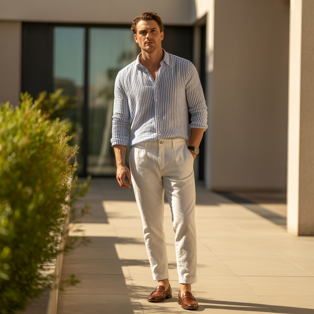 How to style a striped shirt in summer — Easy outfits & tips for men