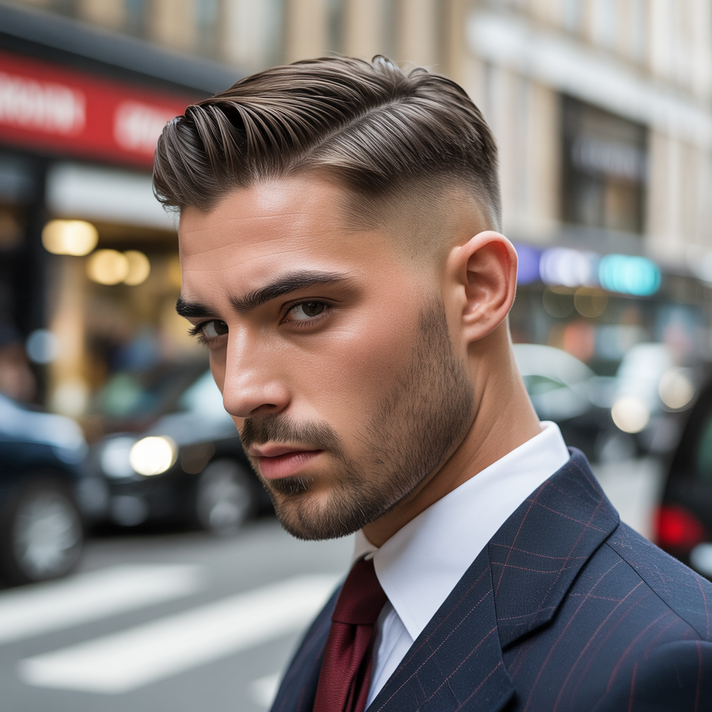 Taper Fade Comb Over