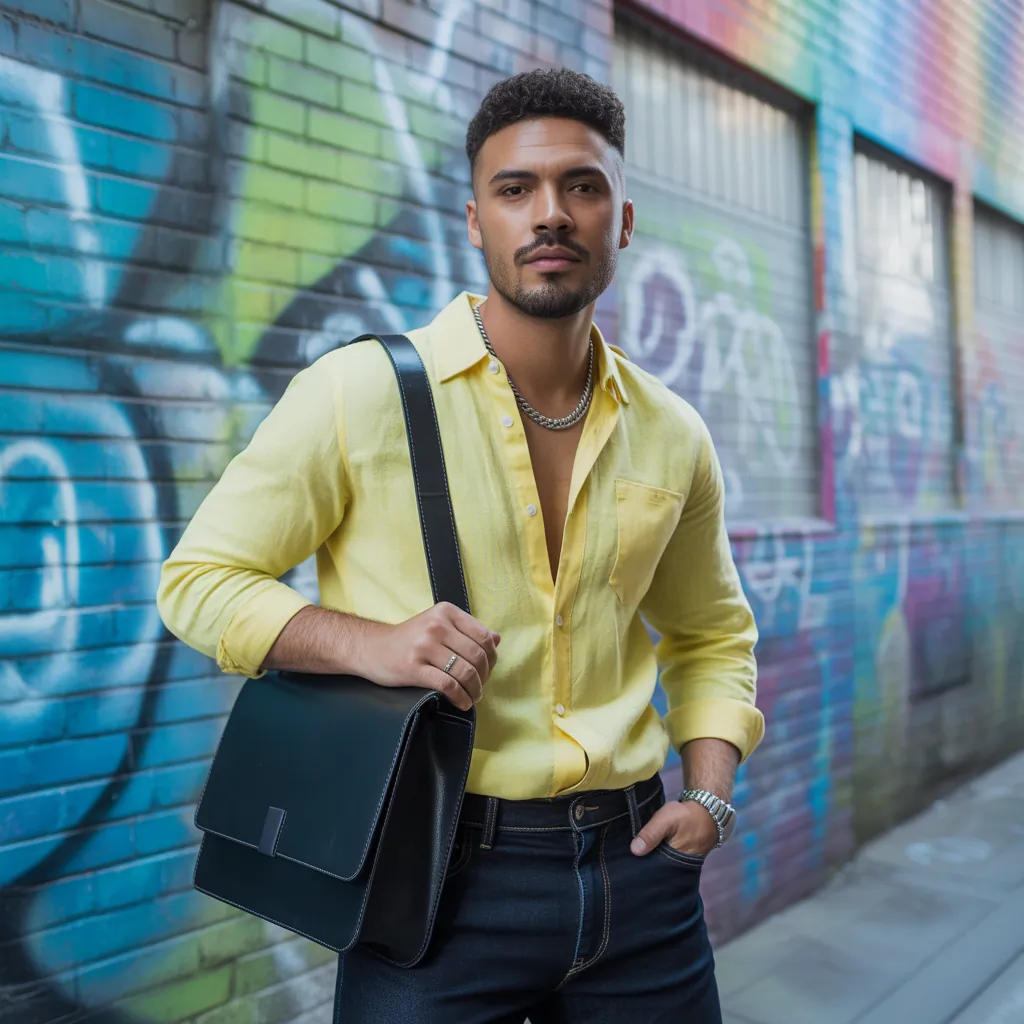 yellow shirt